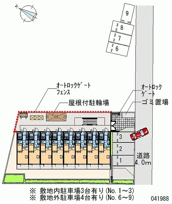 ★手数料０円★さいたま市北区本郷町　月極駐車場（LP）